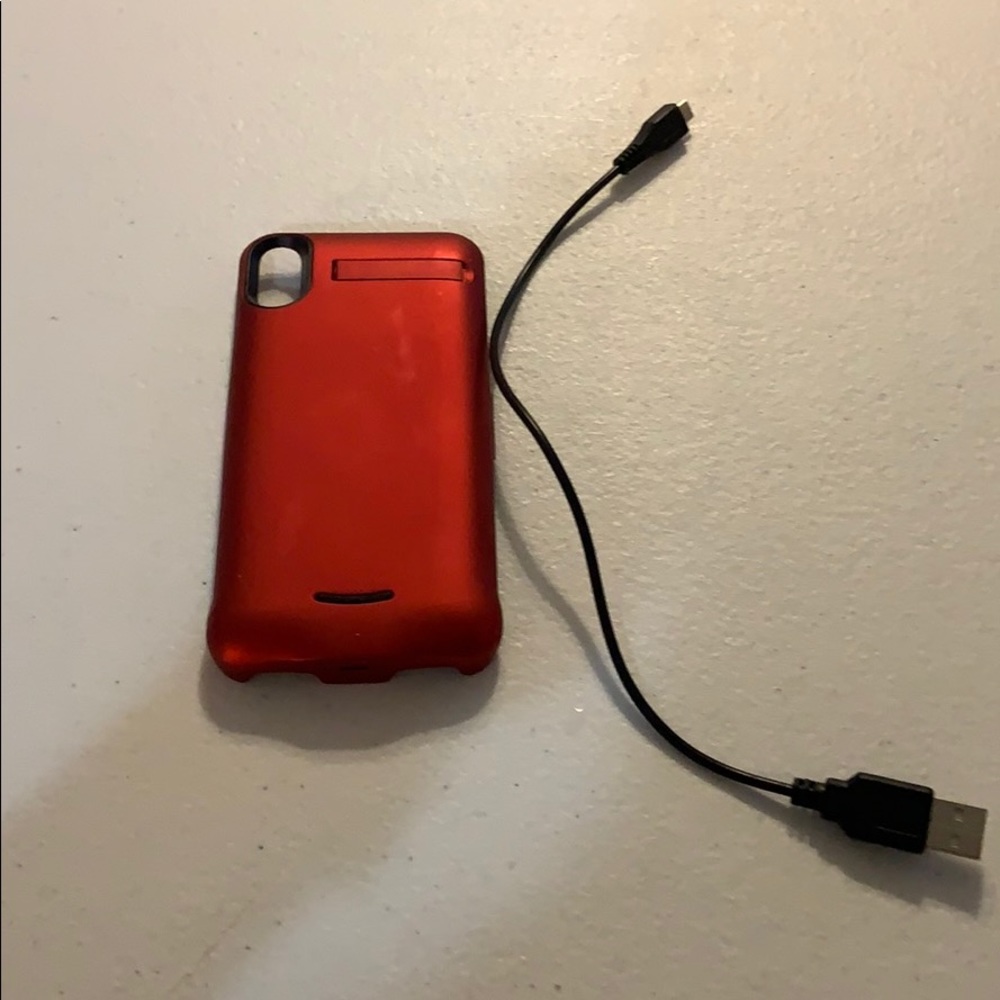 Red IPhone X Charging Case